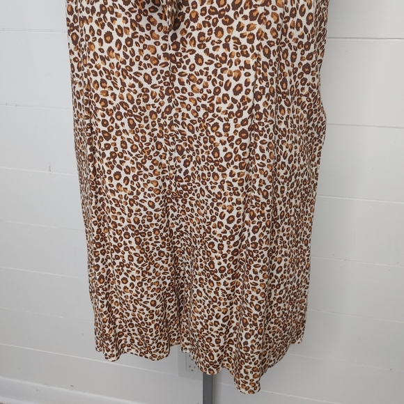 One Clothing cheetah print tie front romper size M - Picture 4 of 13